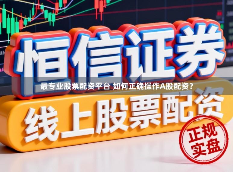 最专业股票配资平台 如何正确操作A股配资？
