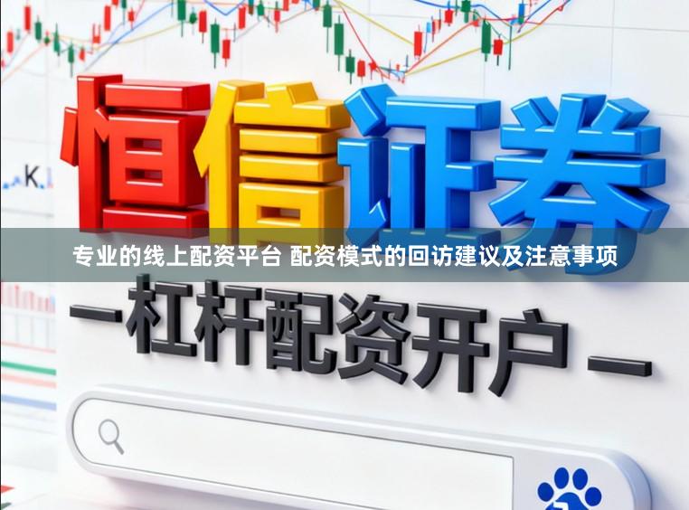 专业的线上配资平台 配资模式的回访建议及注意事项