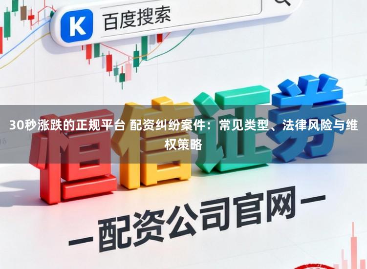30秒涨跌的正规平台 配资纠纷案件：常见类型、法律风险与维权策略